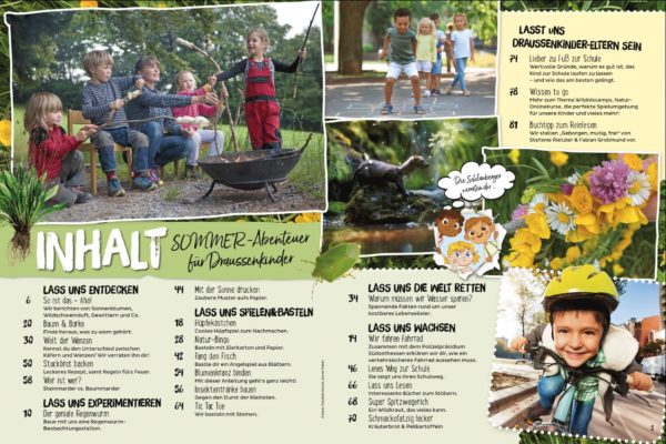 MeinAbenteuer-Das Magazin für Draussenkinder_Ausgabe2_22 - Inhaltsverzeichnis Sommertabenteuer