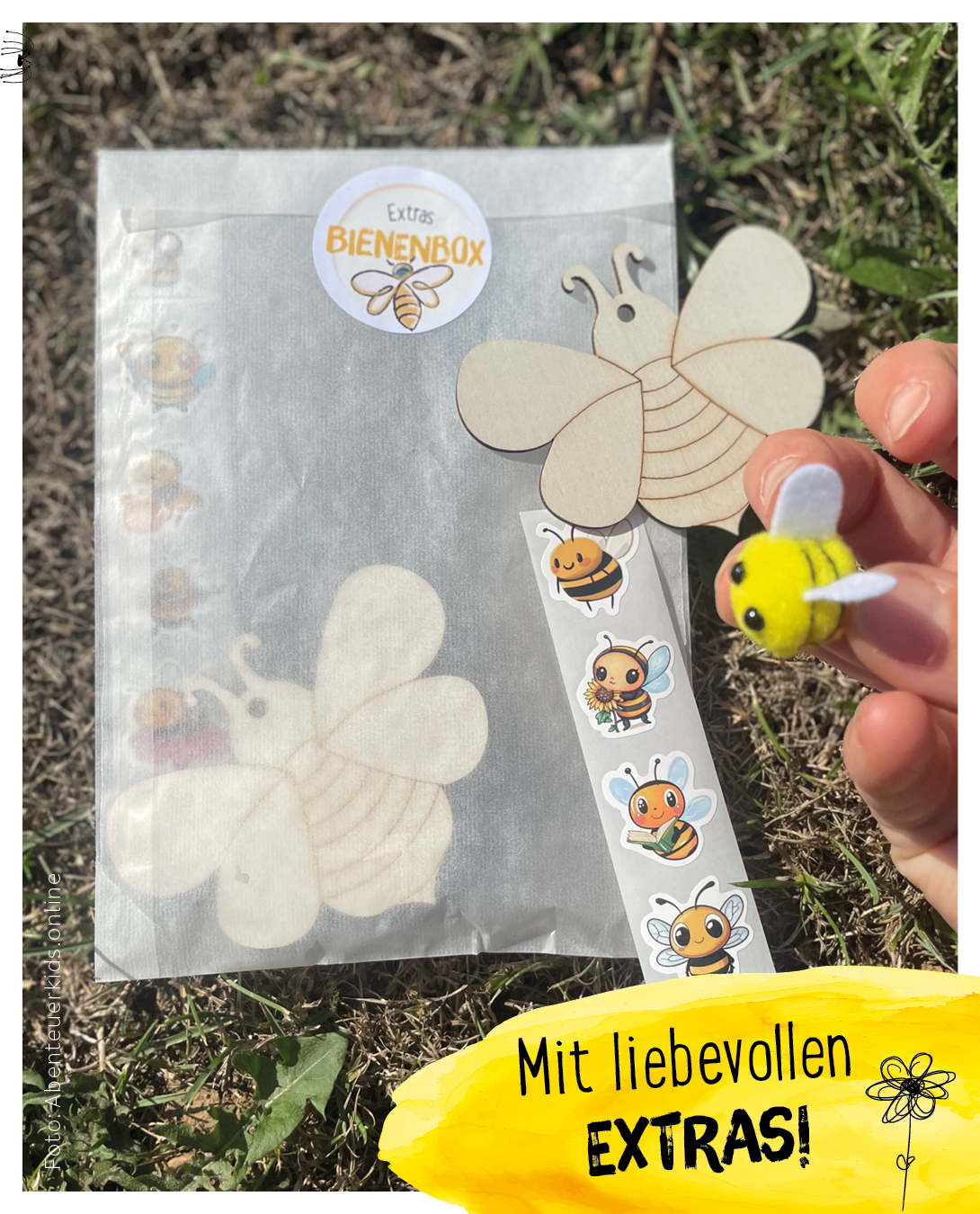 Extras aus der Bienenbox von den Abenteuer-Kids